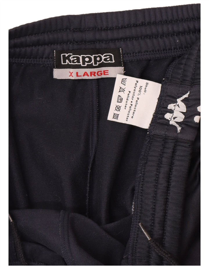 Мужские спортивные брюки Kappa с графическим рисунком XL, темно-синий, полиэстер