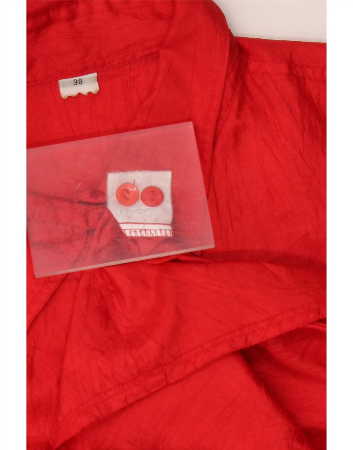 Женская рубашка-блузка VINTAGE EU 38, средний красный полиэстер