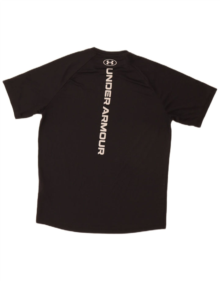 Мужская футболка с рисунком Under Armour, верх из полиэстера среднего размера, черный