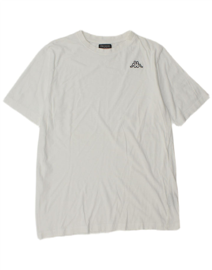 Мужская футболка Kappa Top из белого хлопка среднего размера
