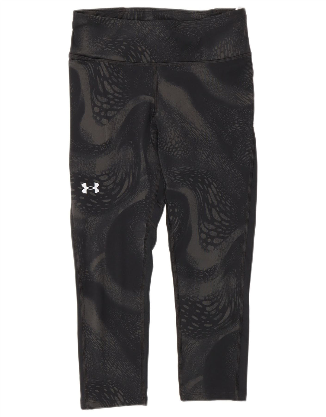 Женские компрессионные леггинсы-капри Under Armour, Великобритания, 10 шт., маленькие черные с геометрическим узором