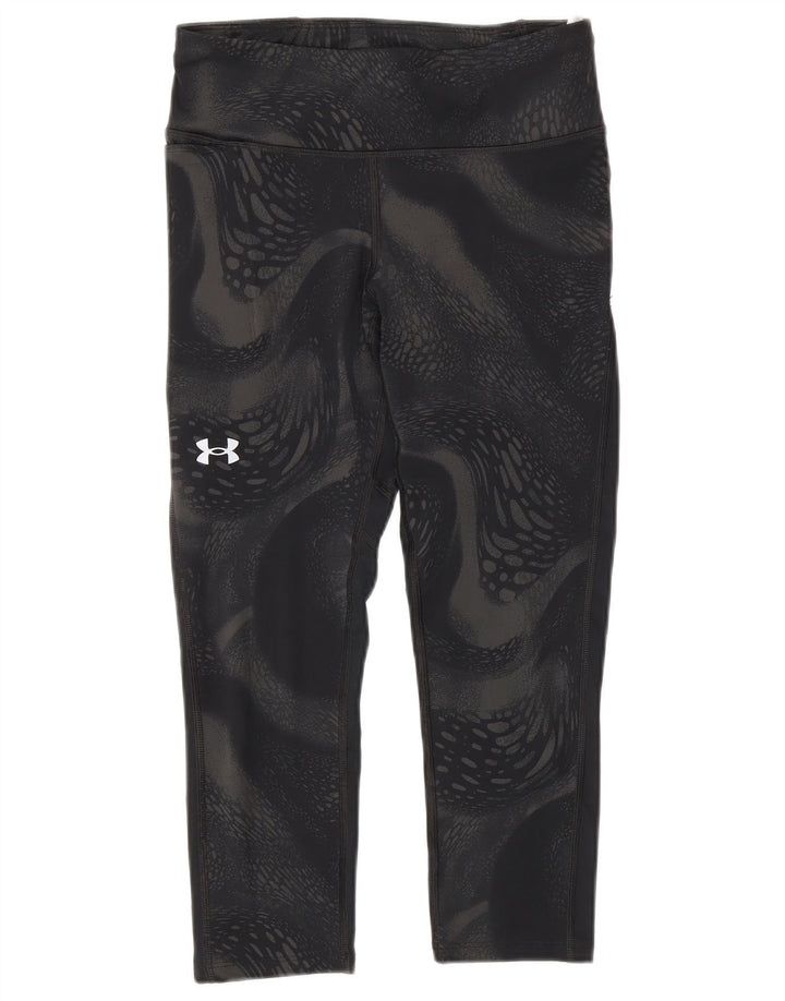 Женские компрессионные леггинсы-капри Under Armour, Великобритания, 10 шт., маленькие черные с геометрическим узором