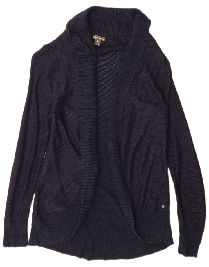 Женский открытый кардиган Eddie Bauer UK 12, средний темно-синий вискоза
