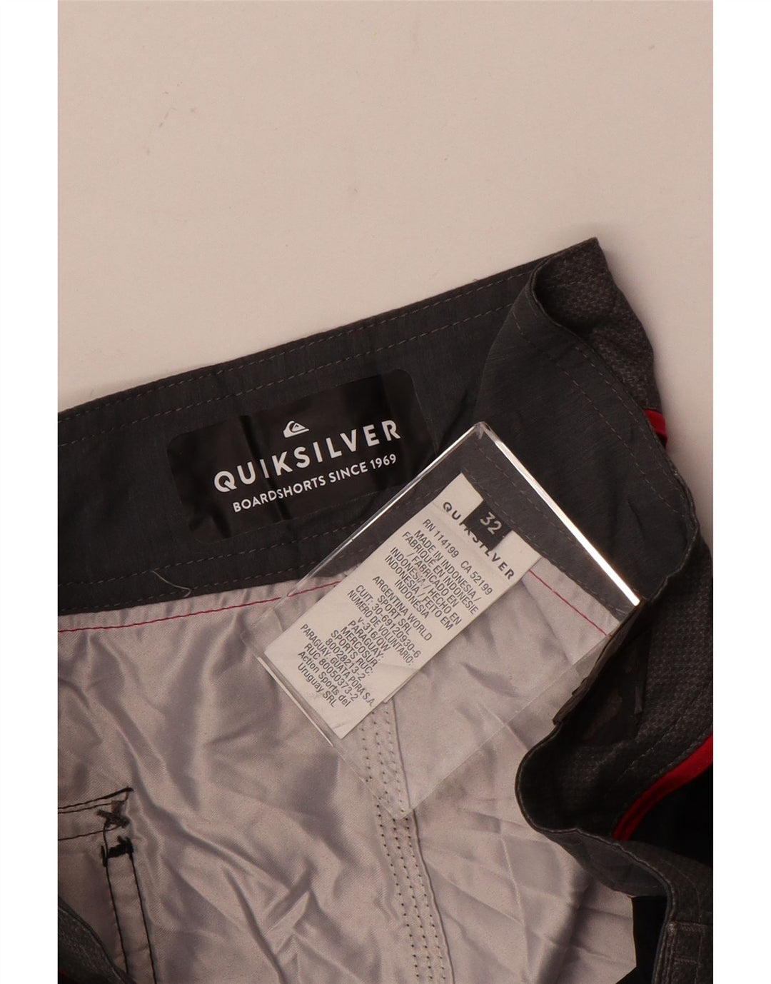 Мужские шорты для плавания Quiksilver, полиэстер, средний черный цвет с цветочным принтом