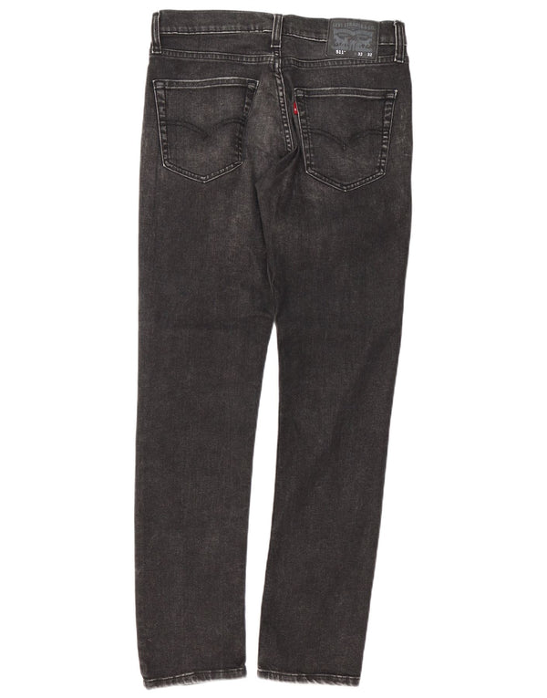 Мужские джинсы Levi's Slim 511 W32 L32, черный хлопок