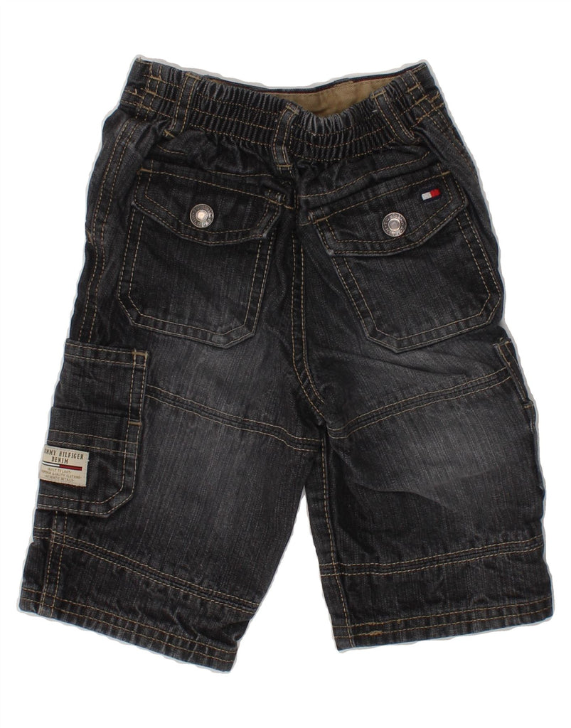TOMMY HILFIGER Baby Boys Cargo Shorts 3-6 Months W16 Black Cotton Vintage Tommy Hilfiger and Second-Hand Tommy Hilfiger from Messina Hembry 