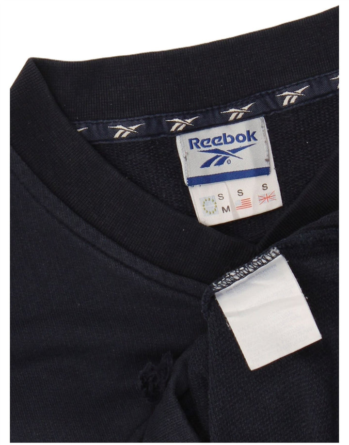 Мужской свитшот REEBOK, маленький темно-синий, хлопковый