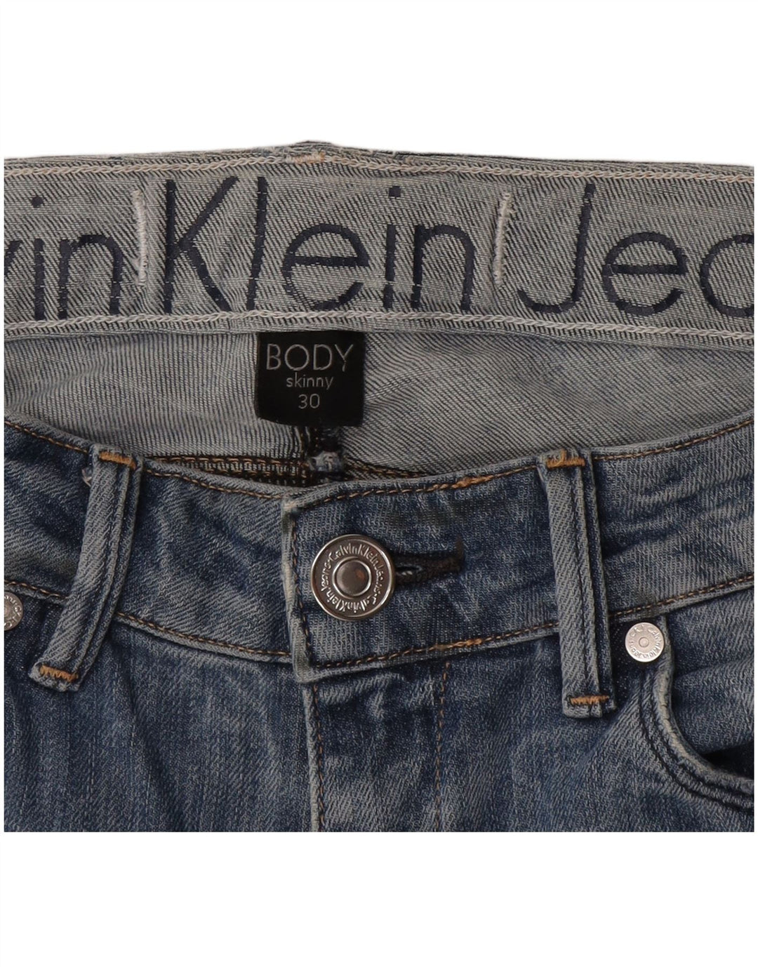 Женские джинсы скинни Calvin Klein W30 L33 синие