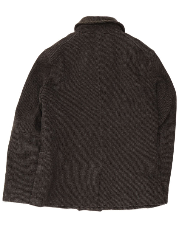 Мужское полупальто Superdry UK 40, большая серая шерсть