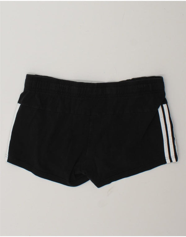 Adidas Womens Sport Shorts UK 16/18 Large  Black Cotton