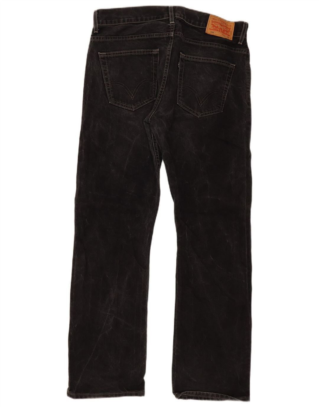 Мужские прямые джинсы Levi's 506 W36 L32 черные