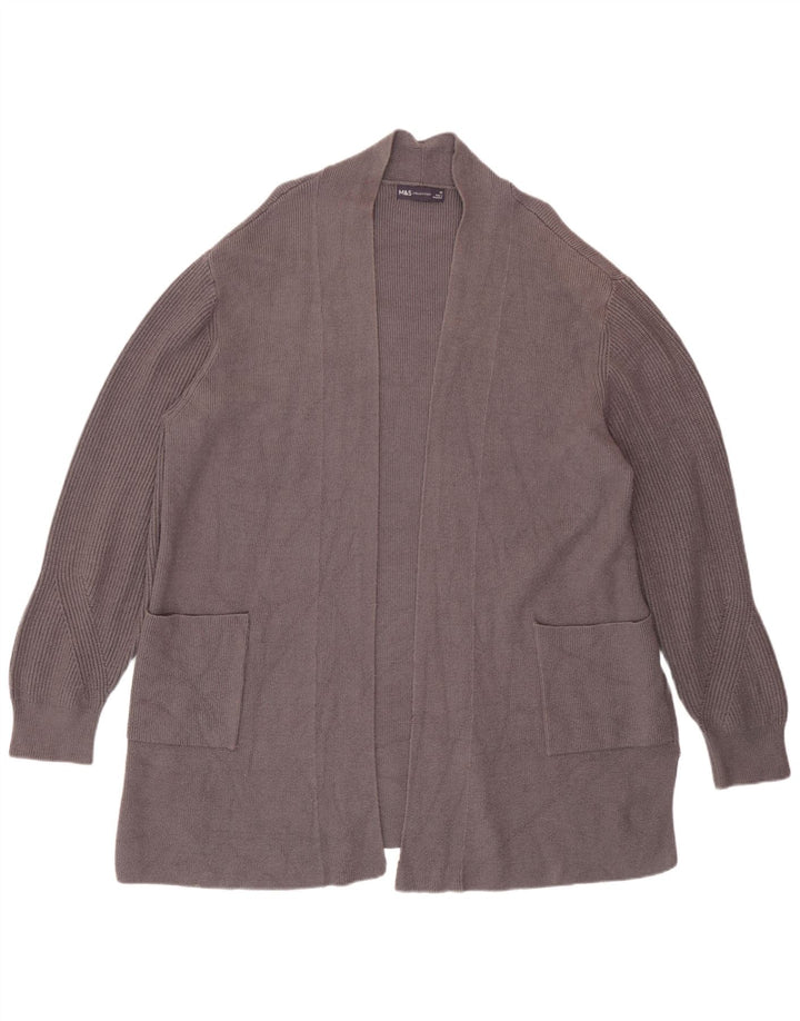 Женский открытый кардиган Marks & Spencer UK 20 2XL Серый вискоза