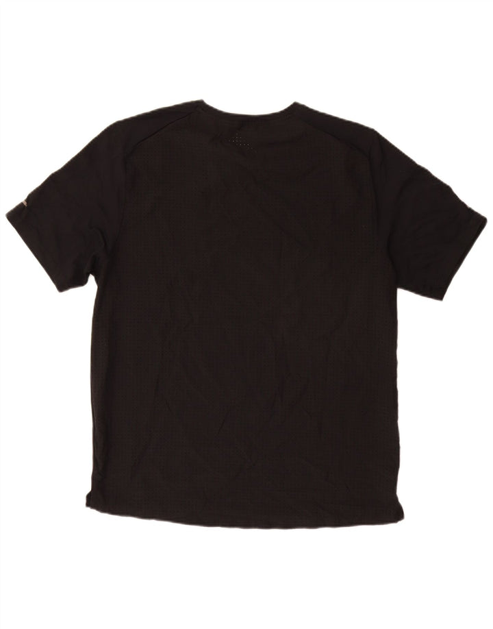 Мужская футболка NIKE Dri Fit с графическим рисунком, средний черный полиэстер