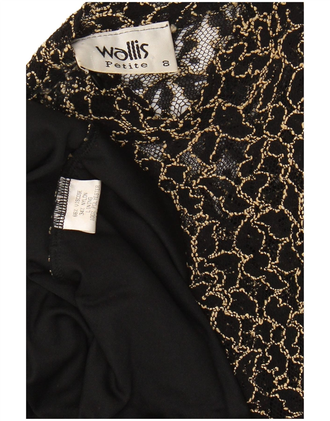 Женское кружевное платье макси WALLIS, маленькое черное вискоза с цветочным принтом, Великобритания, 8 шт.