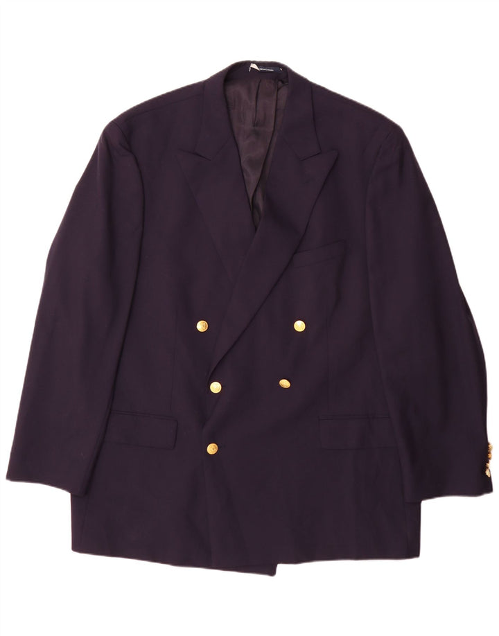 Мужской двубортный пиджак Chaps Ralph Lauren, Великобритания 42 XL, темно-синий