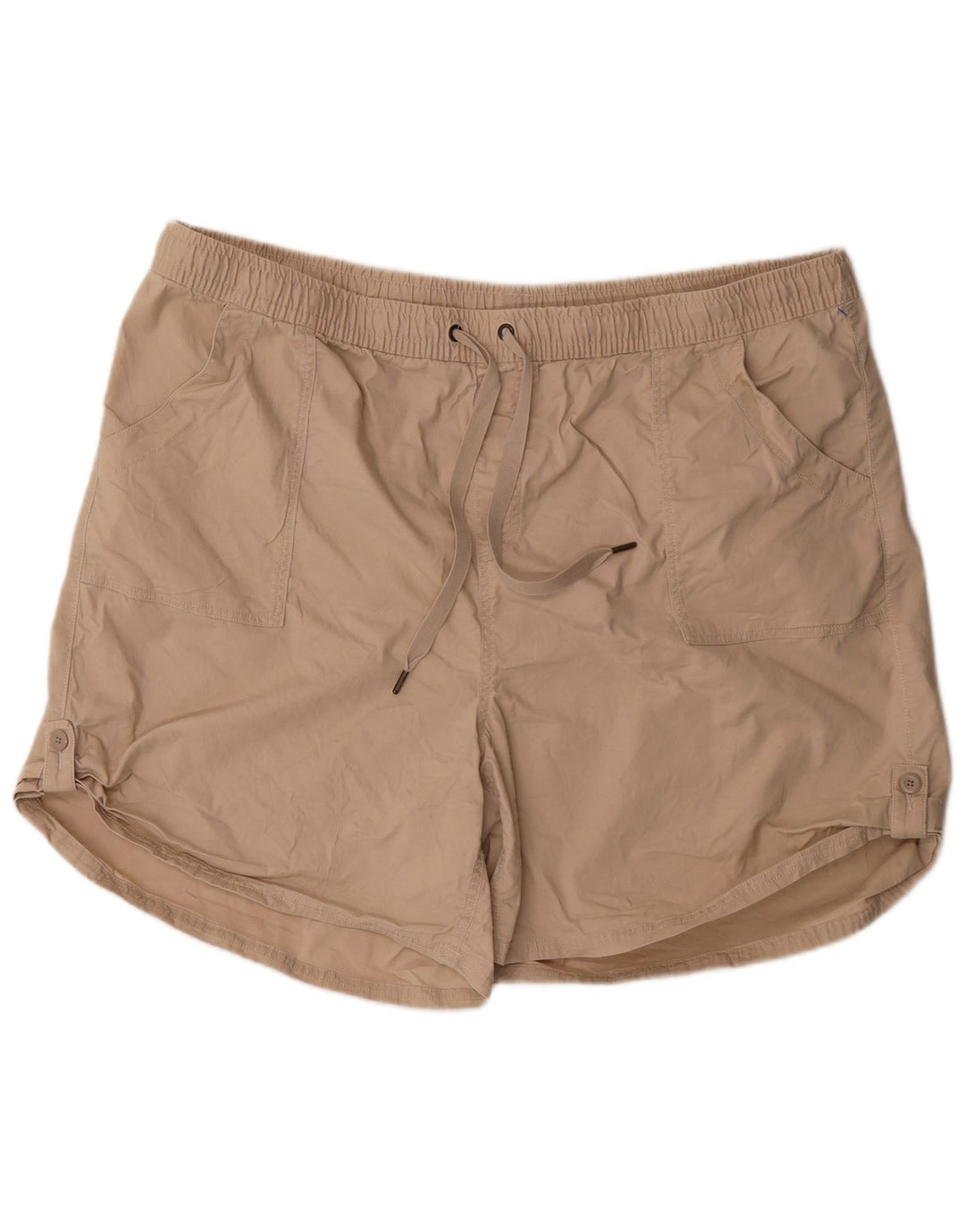 L.L.BEAN Womens Shorts 2XL W44  Beige Tencel