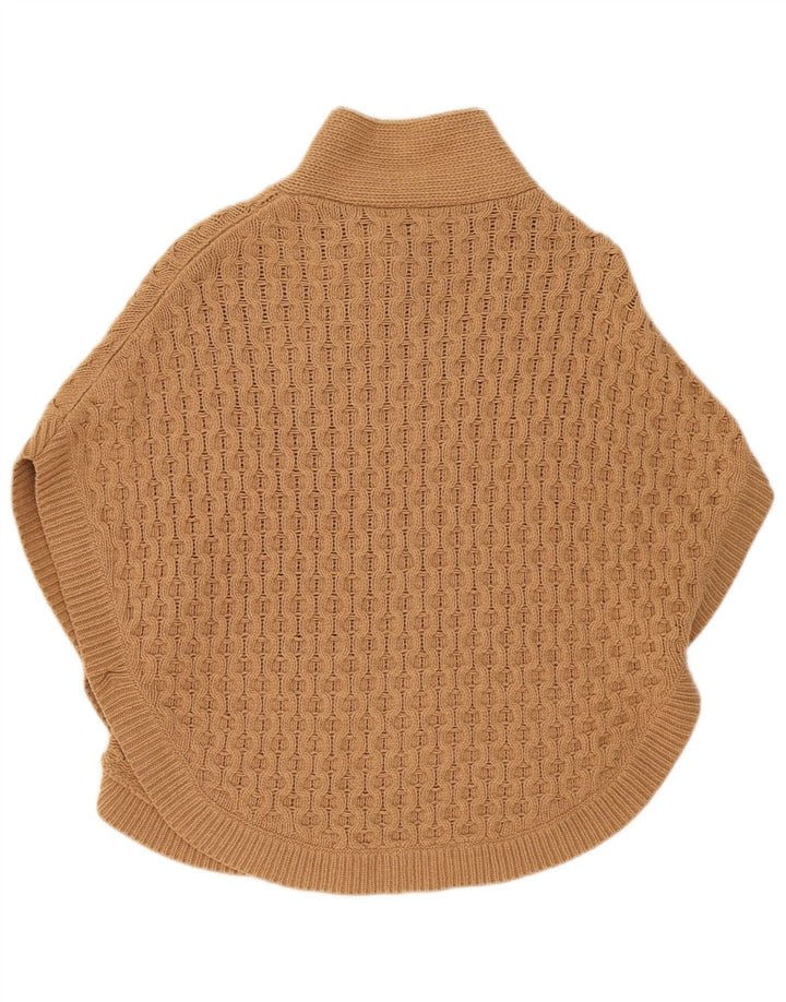 Джемпер-пончо Massimo Dutti для девочек 12-13 лет, коричневая шерсть