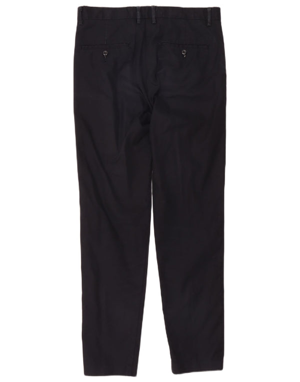 Мужские облегающие костюмные брюки Dockers W32 L34, темно-синие, хлопковые