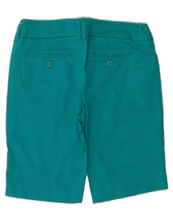 MOSSIMO Womens Stretch Bermuda Shorts US 6 Medium W30  Turquoise Cotton Vintage Mossimo and Second-Hand Mossimo from Messina Hembry 