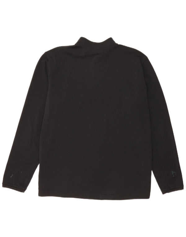 Мужской пуловер с воротником на молнии Nike Dri Fit 2XL, черный полиэстер