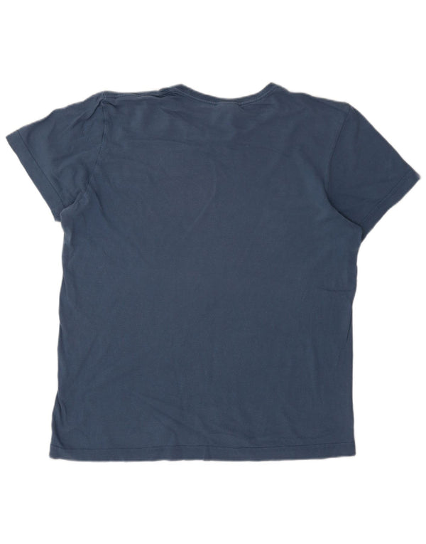 Мужская футболка с рисунком Adidas Top Medium Blue Cotton