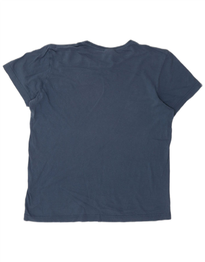 Мужская футболка с рисунком Adidas Top Medium Blue Cotton
