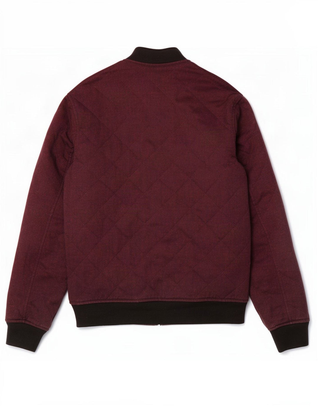 Мужская куртка-бомбер Zara UK 36, маленькая, бордовый, полиэстер с цветными блоками