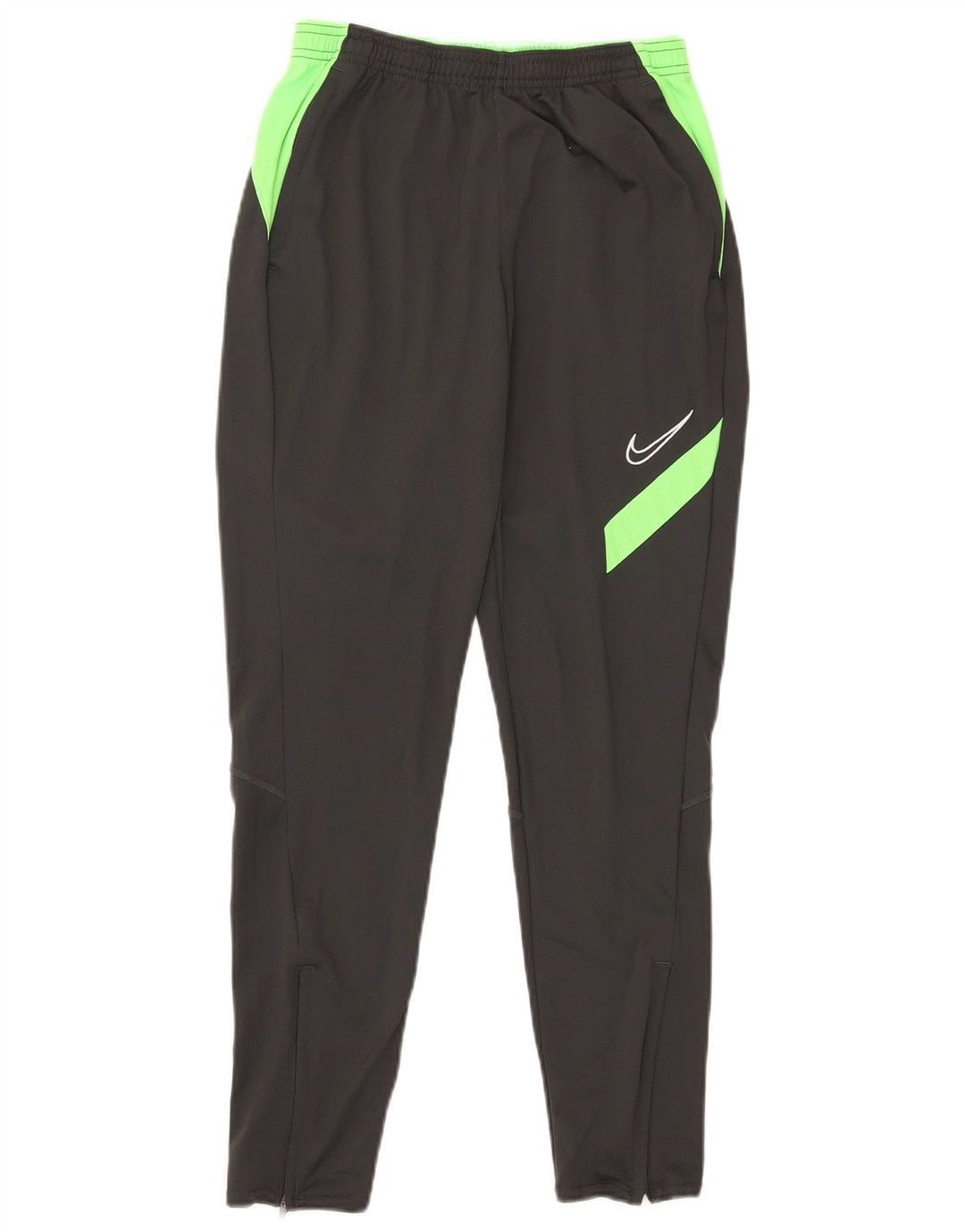 Мужские спортивные брюки Nike Dri Fit, маленькие серые, полиэстер с цветными блоками