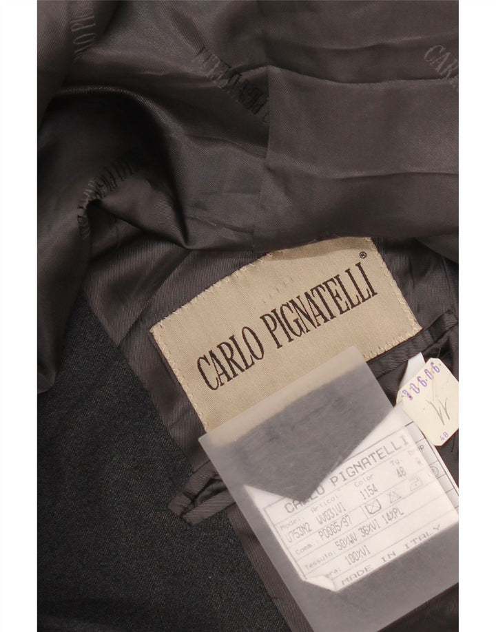 Carlo Pignatelli Мужской удлиненный пиджак на 4 пуговицах IT 48 Средний серый