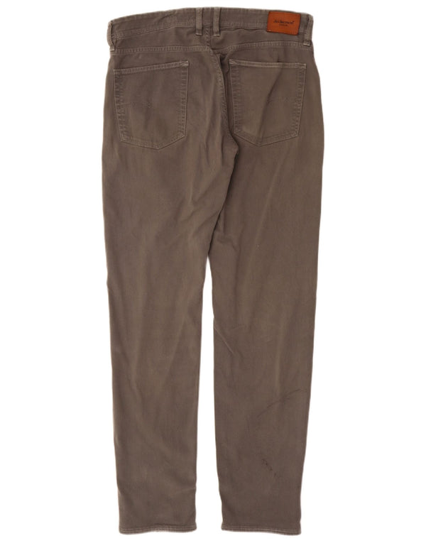 Мужские узкие повседневные брюки Jeckerson W32 L32, серые, хлопковые