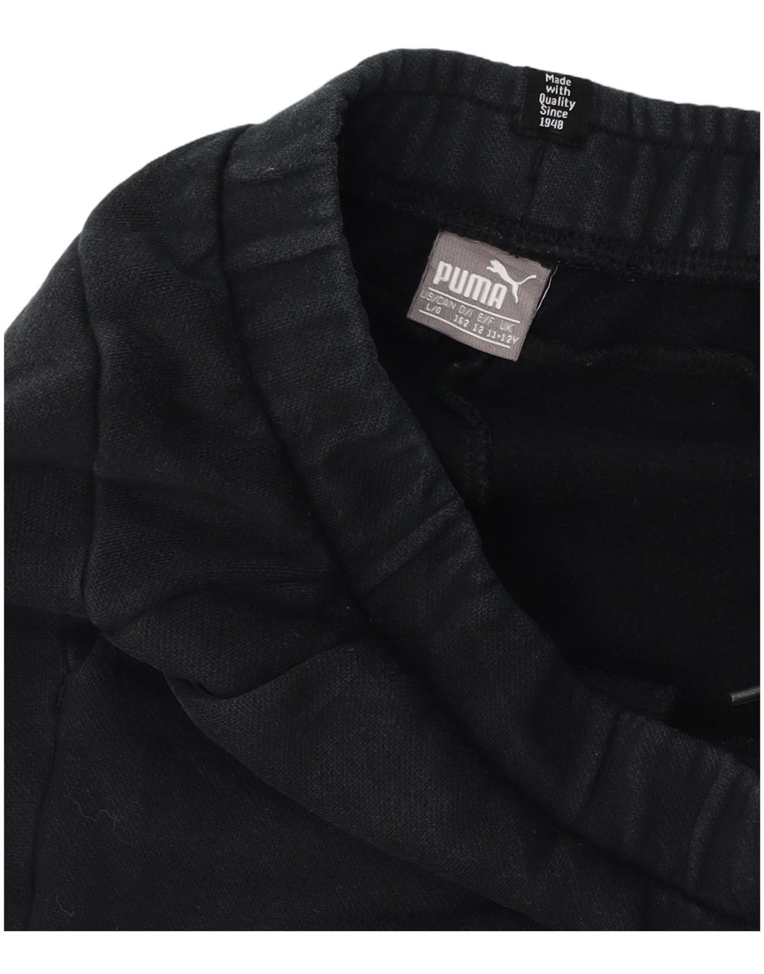 Спортивный костюм с рисунком Puma для мальчиков, брюки для бега, 11–12 лет, черные