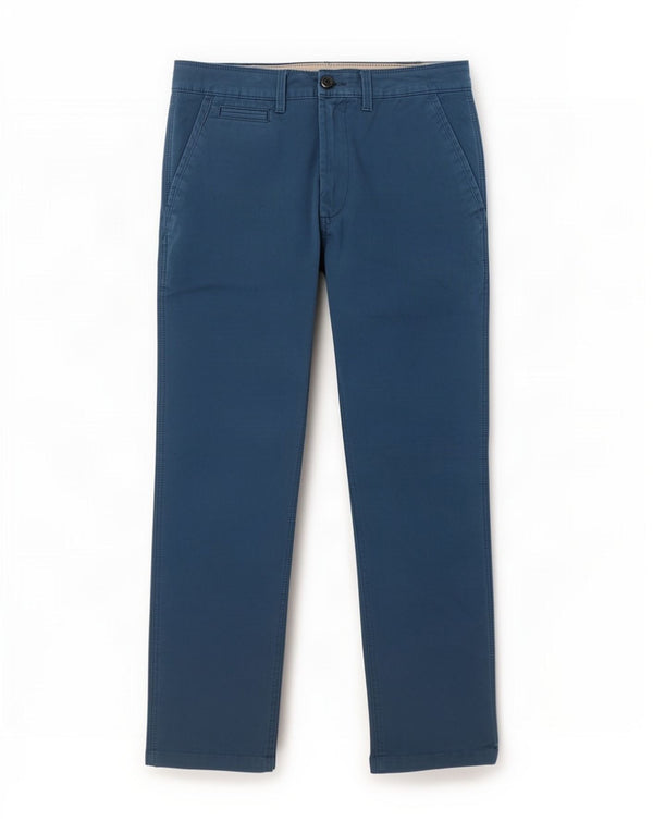 Мужские прямые брюки-чиносы Marks & Spencer W32 L31 синие, хлопок