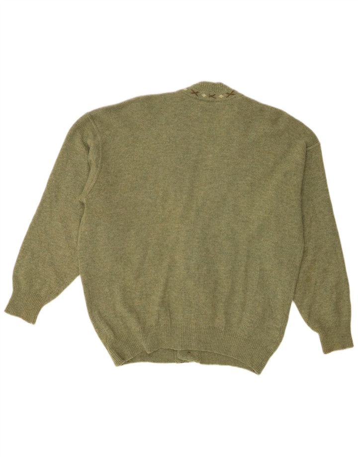 Мужской кардиган Baroni IT 48 Medium Green Argyle/Diamond