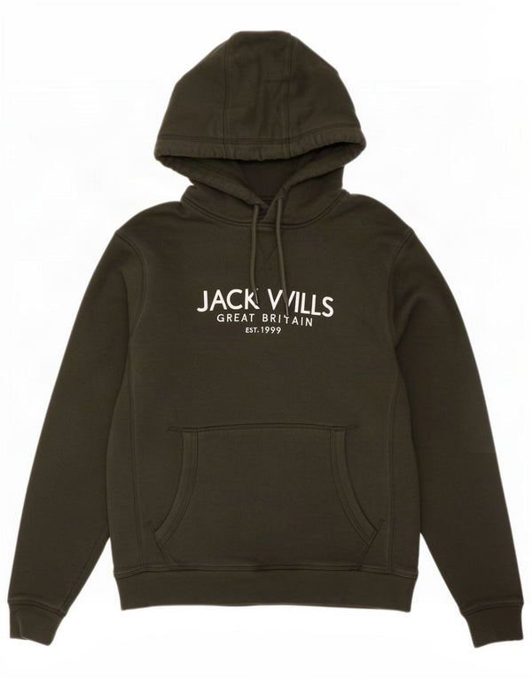 Мужской джемпер с капюшоном Jack Wills, большой зеленый, хлопок