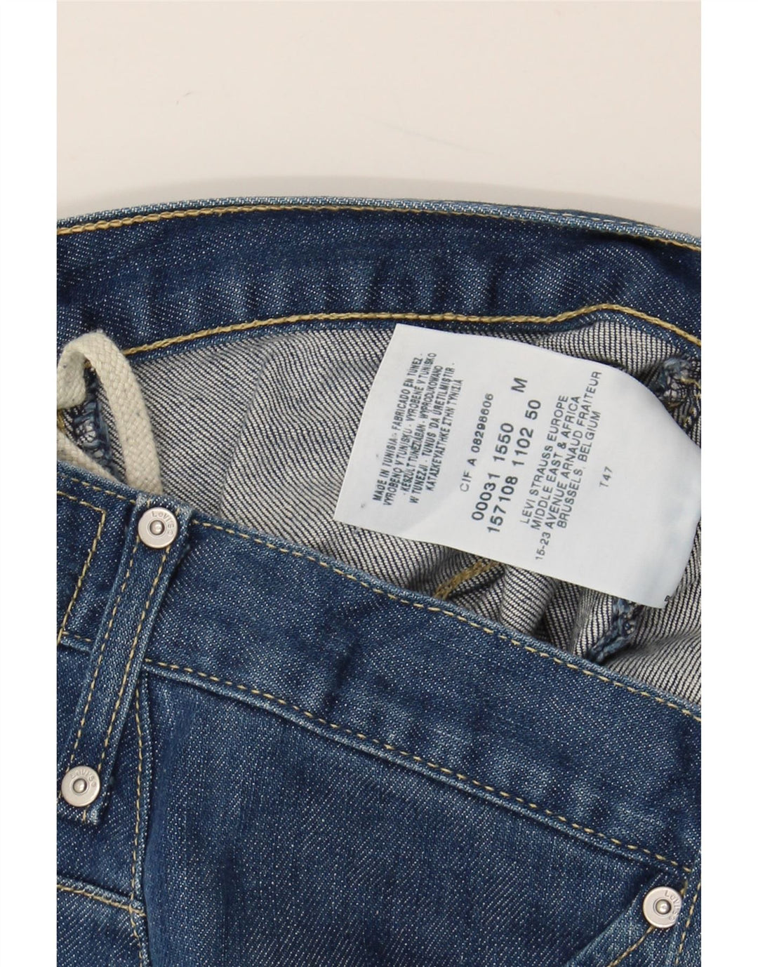 Женские джинсовые шорты LEVI'S Medium W30 Синие, хлопок