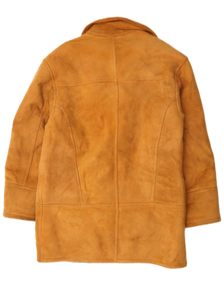 Винтажное мужское пальто из овчины IT 48 Medium Beige Leather