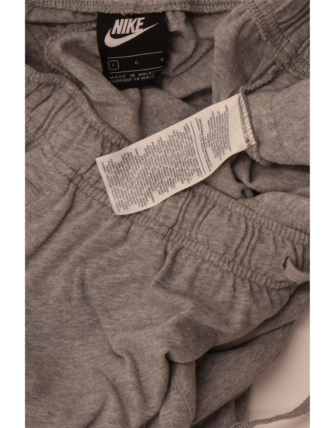 Мужские спортивные шорты NIKE, большие серые, хлопковые