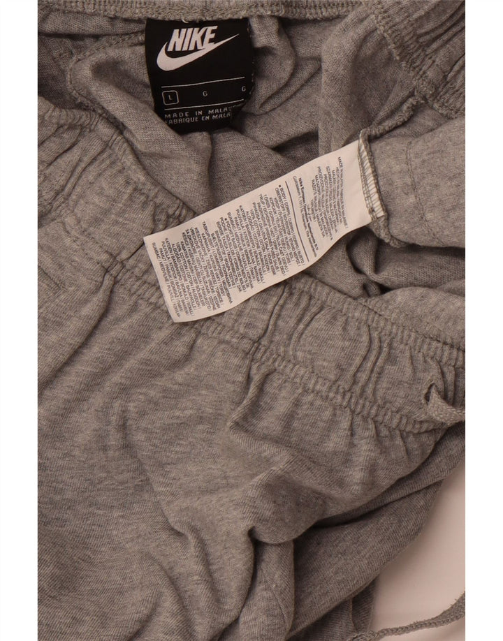 Мужские спортивные шорты NIKE, большие серые, хлопковые