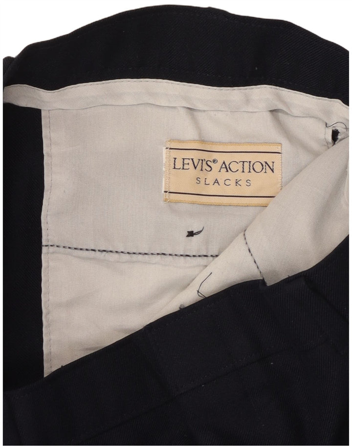 Мужские брюки LEVI'S Action, прямые повседневные брюки W38 L30, темно-синие