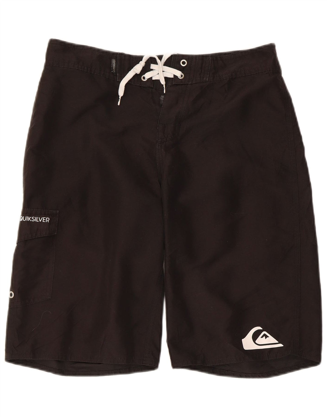 Мужские шорты для плавания Quiksilver с рисунком, маленькие черные из полиэстера