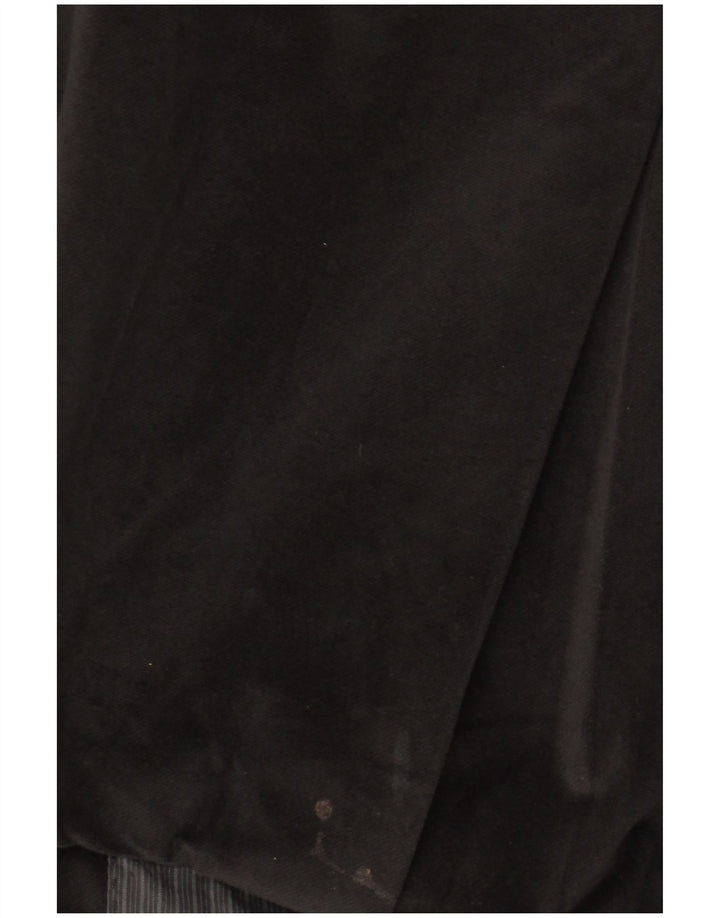 Винтажный мужской длинный пиджак на 2 пуговицах, Великобритания 44, 2XL, черный полиэстер