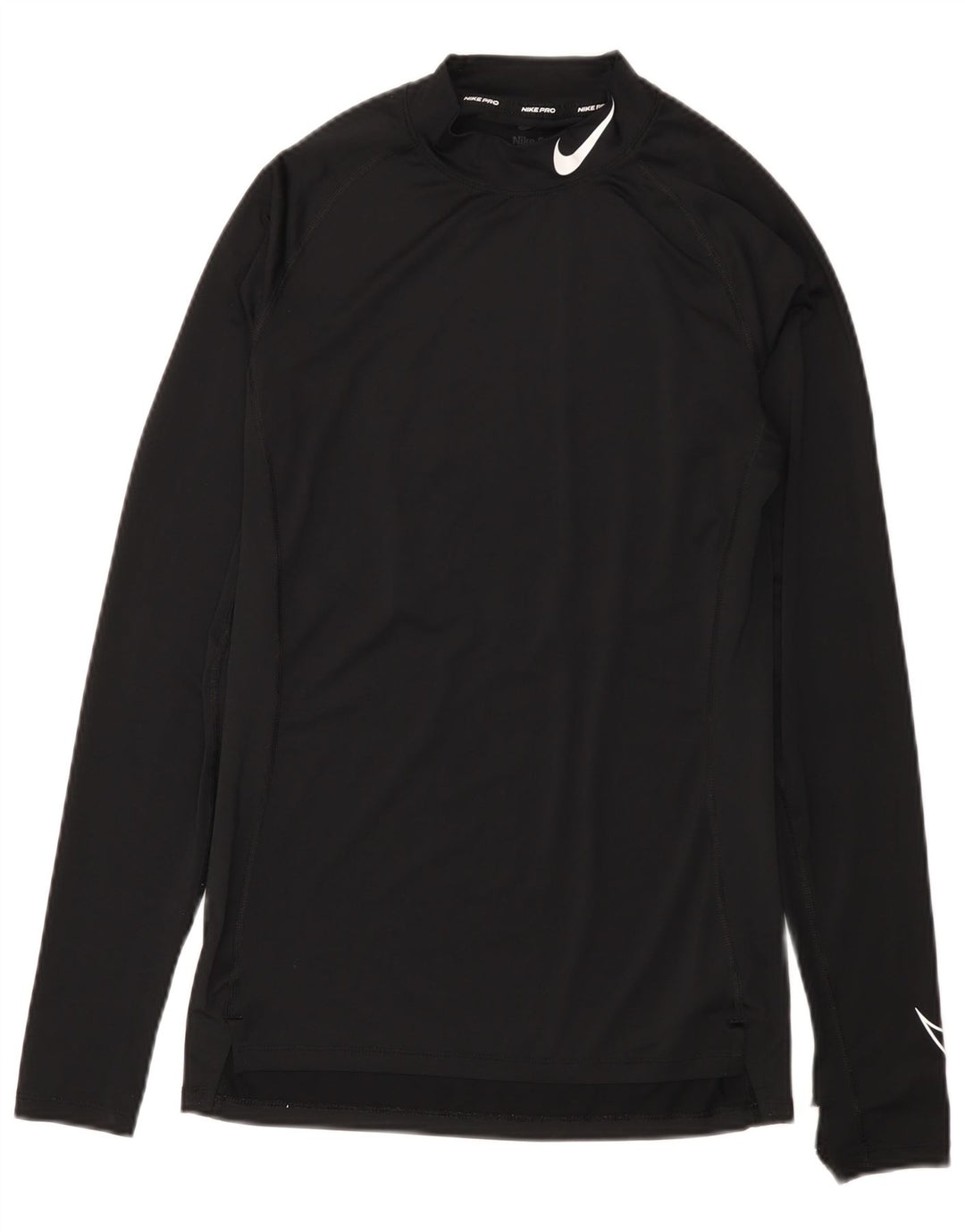 Мужской топ с графикой Nike Dri Fit, длинный рукав, средний черный, полиэстер