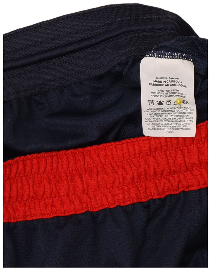 Мужские спортивные шорты Nike Dri Fit, маленькие темно-синие, полиэстер с цветными блоками
