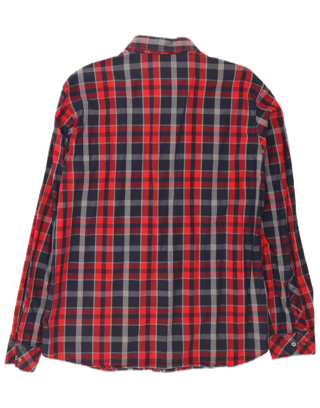 Мужская рубашка Jack & Jones XL в разноцветную клетку из хлопка