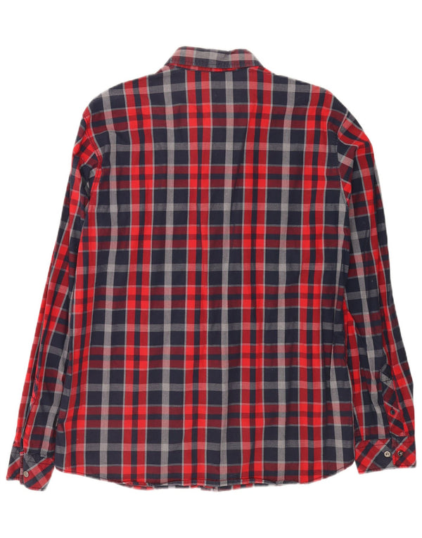 Мужская рубашка Jack & Jones XL в разноцветную клетку из хлопка