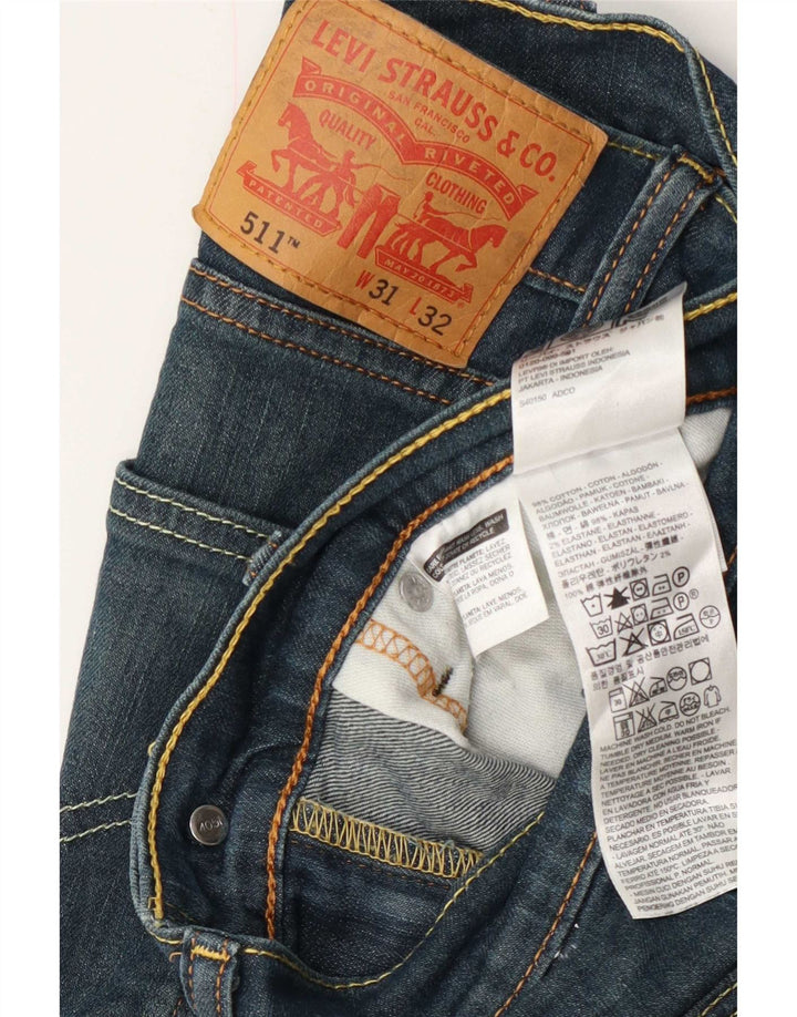 Мужские джинсы Levi's Slim 511 W31 L32 синие, хлопок