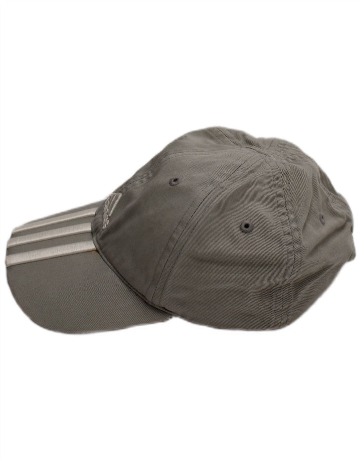 Бейсболка Adidas для мальчиков с рисунком, один размер, серая, хлопковая