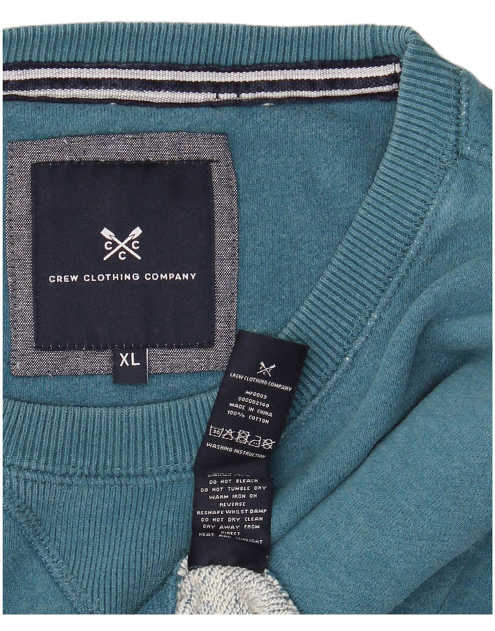 Мужская толстовка Crew Clothing, джемпер XL, синий хлопок