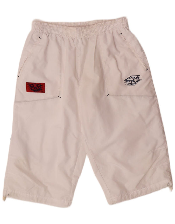 Мужские спортивные шорты-бермуды UMBRO UK 38/40, средний белый полиэстер