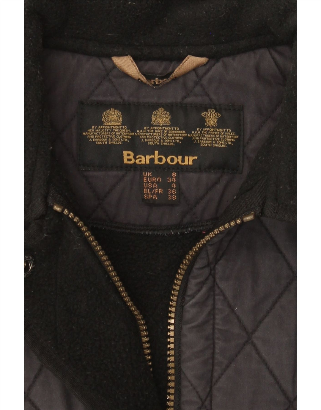 Женская стеганая куртка Barbour UK 8, маленькая, темно-синяя